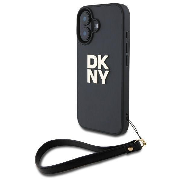 Muu telefoni lisavarustus DKNY DKNY DKHCP16SPBSWSK iPhone 16 6.1" black/black hardcase Wrist Strap Stock Logo