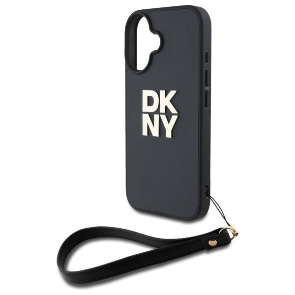 Muu telefoni lisavarustus DKNY DKNY DKHCP16SPBSWSK iPhone 16 6.1" black/black hardcase Wrist Strap Stock Logo