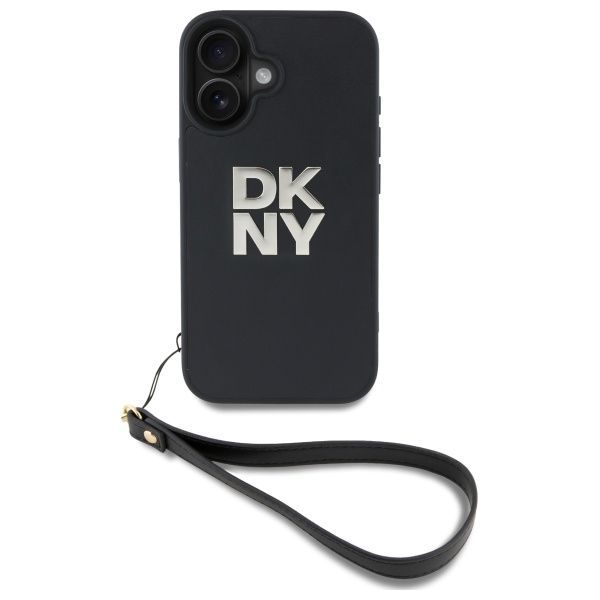 Muu telefoni lisavarustus DKNY DKNY DKHCP16SPBSWSK iPhone 16 6.1" black/black hardcase Wrist Strap Stock Logo