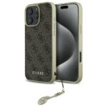 Cits mobilo telefonu aksesuārs Guess  Guess GUHCP16LGF4GBR iPhone 16 Pro 6.3" brown/brown hardcase 4G Charms Collection 