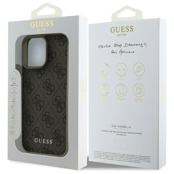 Muu telefoni lisavarustus Guess Guess GUHCP16LGF4GBR iPhone 16 Pro 6.3" brown/brown hardcase 4G Charms Collection