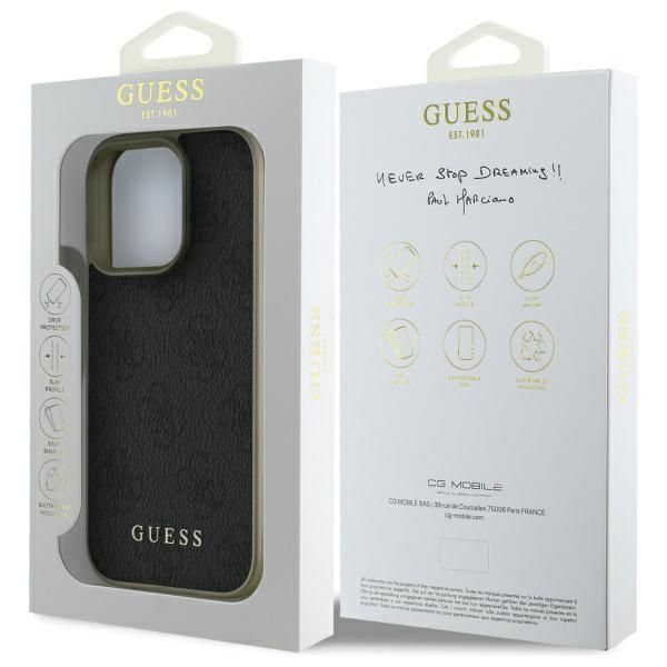 Other Phone Accessory Guess Guess GUHCP16LGF4GGR iPhone 16 Pro 6.3" black/black hardcase 4G Charms Collection