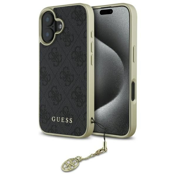 Other Phone Accessory Guess Guess GUHCP16MGF4GGR iPhone 16 Plus 6.7" black/black hardcase 4G Charms Collection
