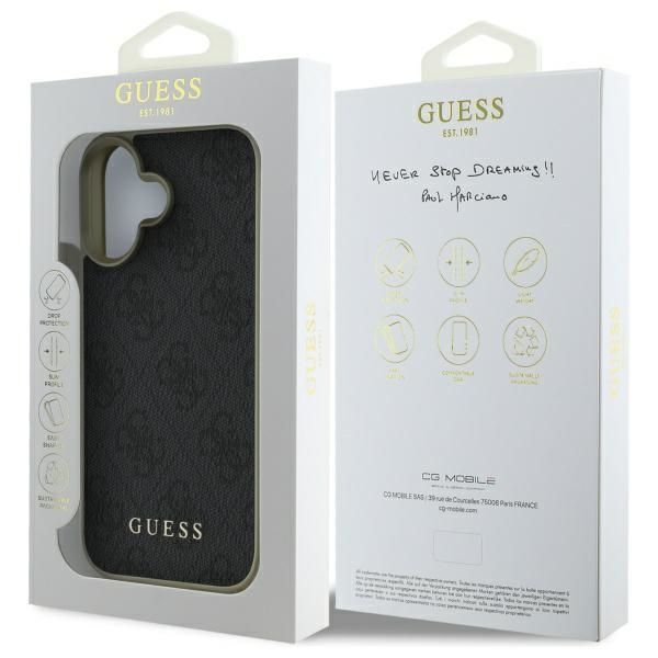 Other Phone Accessory Guess Guess GUHCP16MGF4GGR iPhone 16 Plus 6.7" black/black hardcase 4G Charms Collection