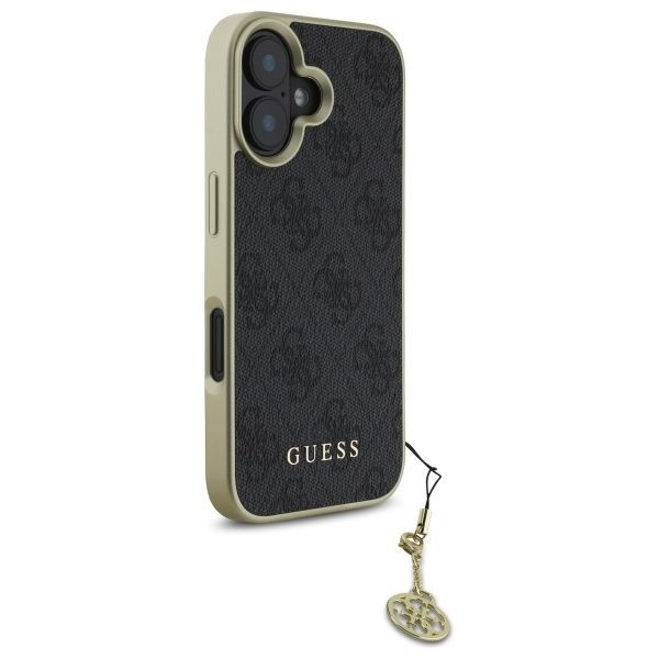Muu telefoni lisavarustus Guess Guess GUHCP16SGF4GGR iPhone 16 6.1" black/black hardcase 4G Charms Collection