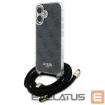 Other Phone Accessory Guess  Guess Crossbody Cord 4G Print Case for iPhone 16 - Black 