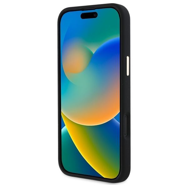 Other Phone Accessory Guess Guess GUHCP16SM4DGPK iPhone 16 6.1" black/black hardcase Silicone Logo Strass 4G