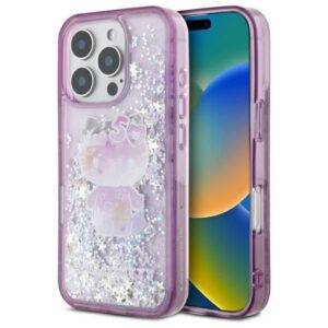 Muu telefoni lisavarustus Hello Kitty  Hello Kitty HKHCP16LL50PPU iPhone 16 Pro 6.3" purple/purple hardcase Liquid Glitter 50TH Anniversary Party 