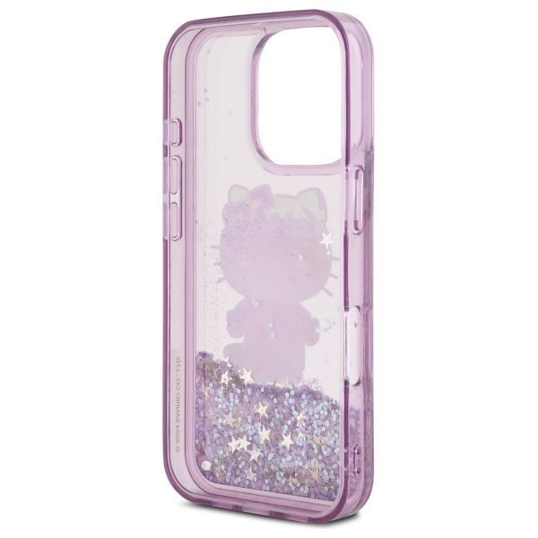 Kitas telefono priedas Hello Kitty Hello Kitty HKHCP16LL50PPU iPhone 16 Pro 6.3" purple/purple hardcase Liquid Glitter 50TH Anniversary Party