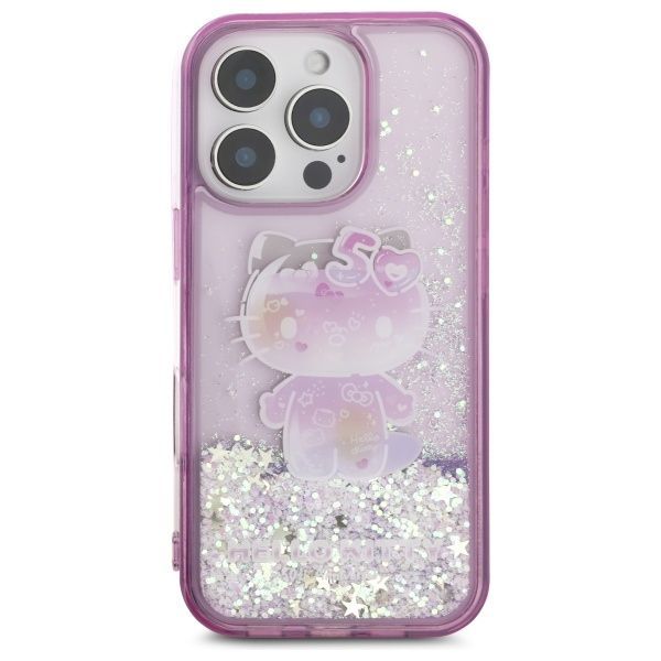 Other Phone Accessory Hello Kitty Hello Kitty HKHCP16XL50PPU iPhone 16 Pro Max 6.9" purple/purple hardcase Liquid Glitter 50TH Anniversary Party
