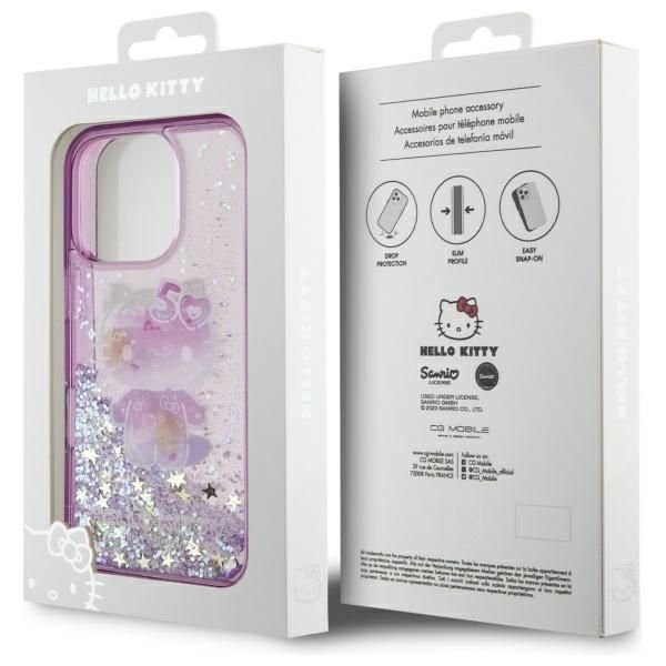 Other Phone Accessory Hello Kitty Hello Kitty HKHCP16XL50PPU iPhone 16 Pro Max 6.9" purple/purple hardcase Liquid Glitter 50TH Anniversary Party