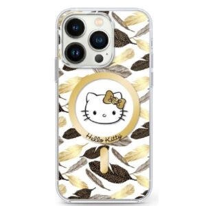 Muu telefoni lisavarustus Hello Kitty  Hello Kitty HKHMP16XHGLEH iPhone 16 Pro Max 6.9" white/white hardcase IML Golden Leaves MagSafe 