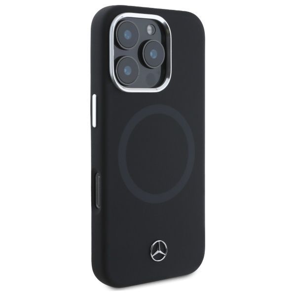 Other Phone Accessory Mercedes-Benz Mercedes Silicone Tonal Logo MagSafe iPhone 16 Pro Max Case - Black