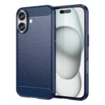 Чехол на заднюю панель Hurtel  Carbon Case for iPhone 16 Silicone Case - Blue 