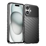 Чехол на заднюю панель Hurtel  Thunder Case iPhone 16 Silicone Case - Black 