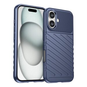 Nugarėlės dėklai Hurtel  Thunder Case for iPhone 16 Silicone Case - Blue 