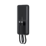 Ārējais akumulators Choetech  Powerbank Choetech B654 10000mAh 22.5W USB-A / USB-C / micro USB with built-in USB-C / Lightning cable - black 
