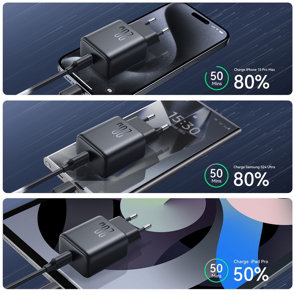 Adaptrid Joyroom Joyroom JR-TCF20 USB-C PD 20W network charger - black