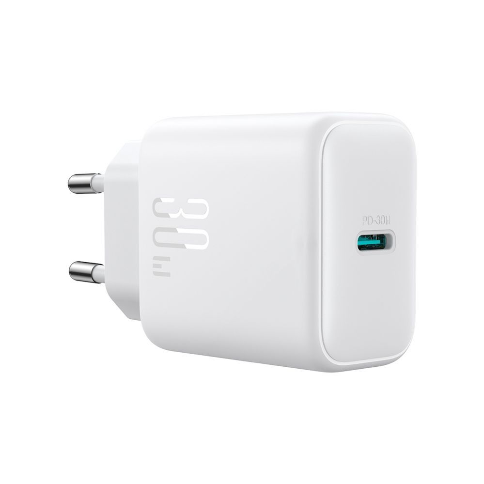 Adaptrid Joyroom Joyroom JR-TCF24 USB-C PD 30W QC SFC network charger - white + 1m USB-C cable