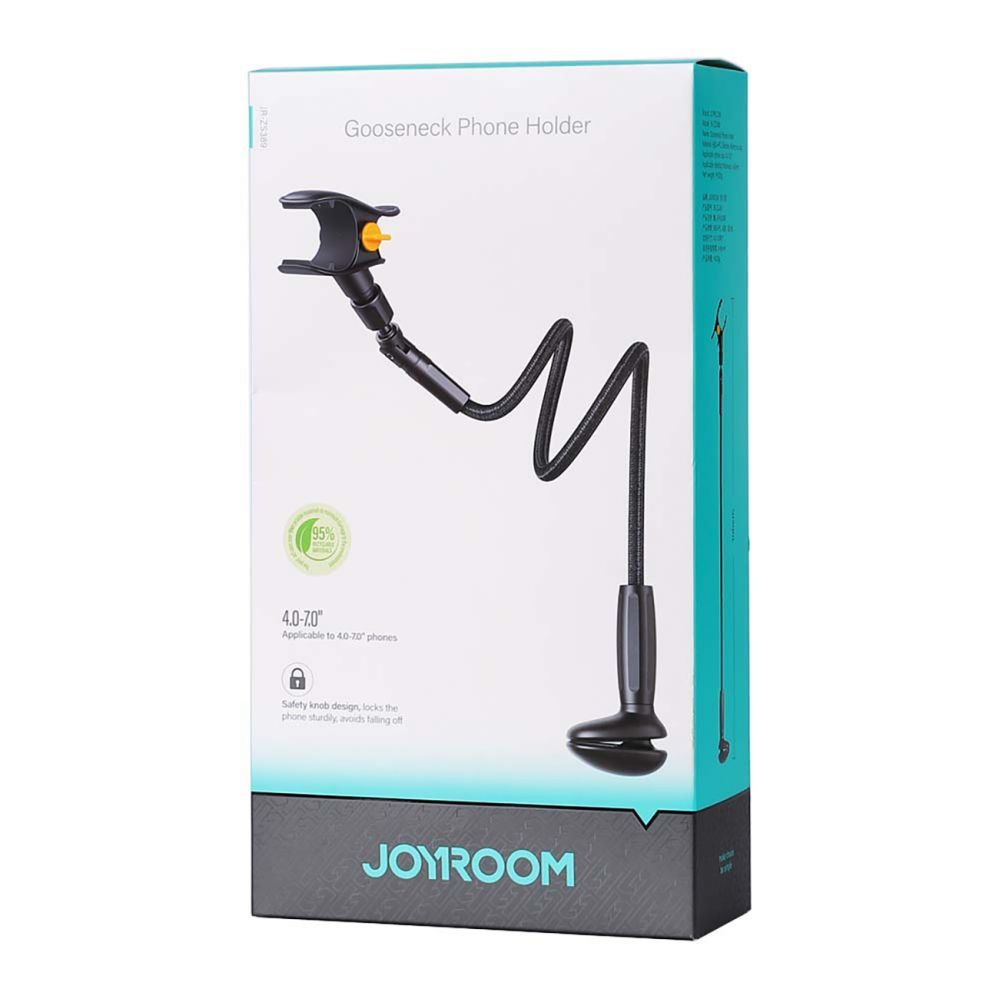 Automatinis laikiklis Joyroom Joyroom JR-ZS389 holder with flexible arm for a desk phone - black