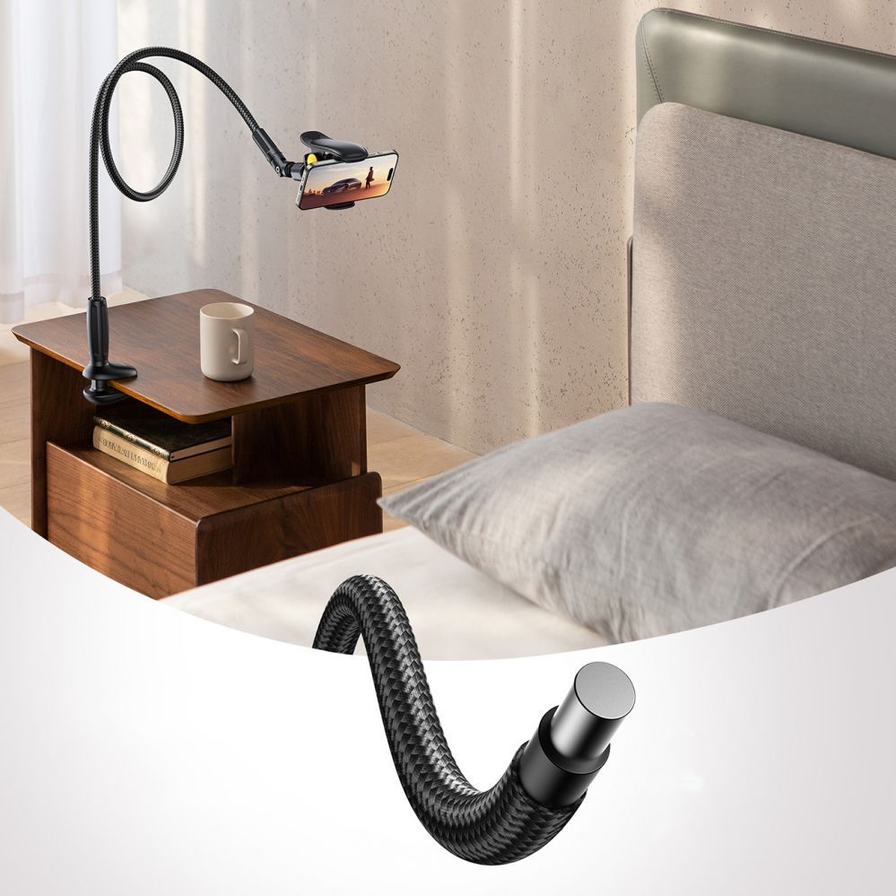 Automatinis laikiklis Joyroom Joyroom JR-ZS389 holder with flexible arm for a desk phone - black