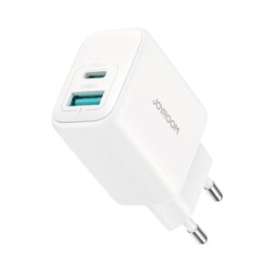 Adapteris Joyroom  Joyroom JR-TCF21 network charger USB-C / USB-A 20W PD / QC 3.0 - white 