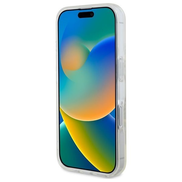 Muu telefoni lisavarustus Guess Guess GUHMP16MHFGERET iPhone 16 Plus 6.7" transparent hardcase IML Glitter Circle MagSafe