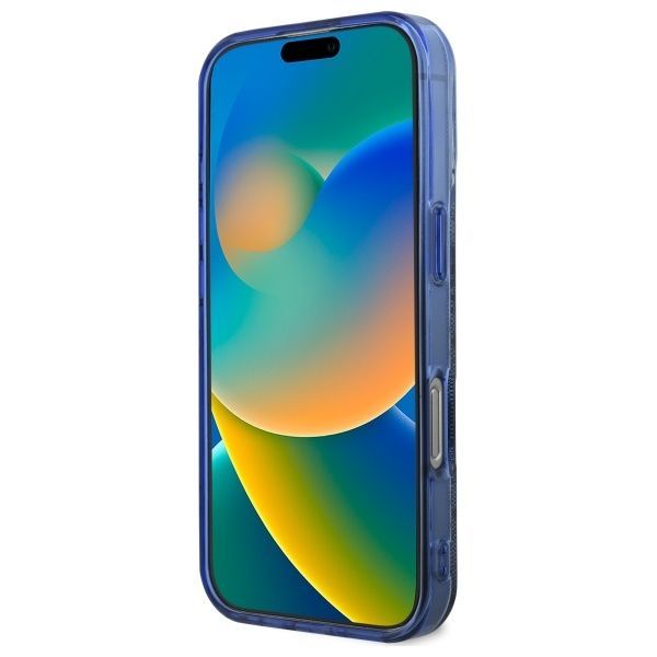 Other Phone Accessory Guess Guess GUHMP16XH4PYEEB iPhone 16 Pro Max 6.9" blue/blue hardcase IML Peony On 4G Background MagSafe