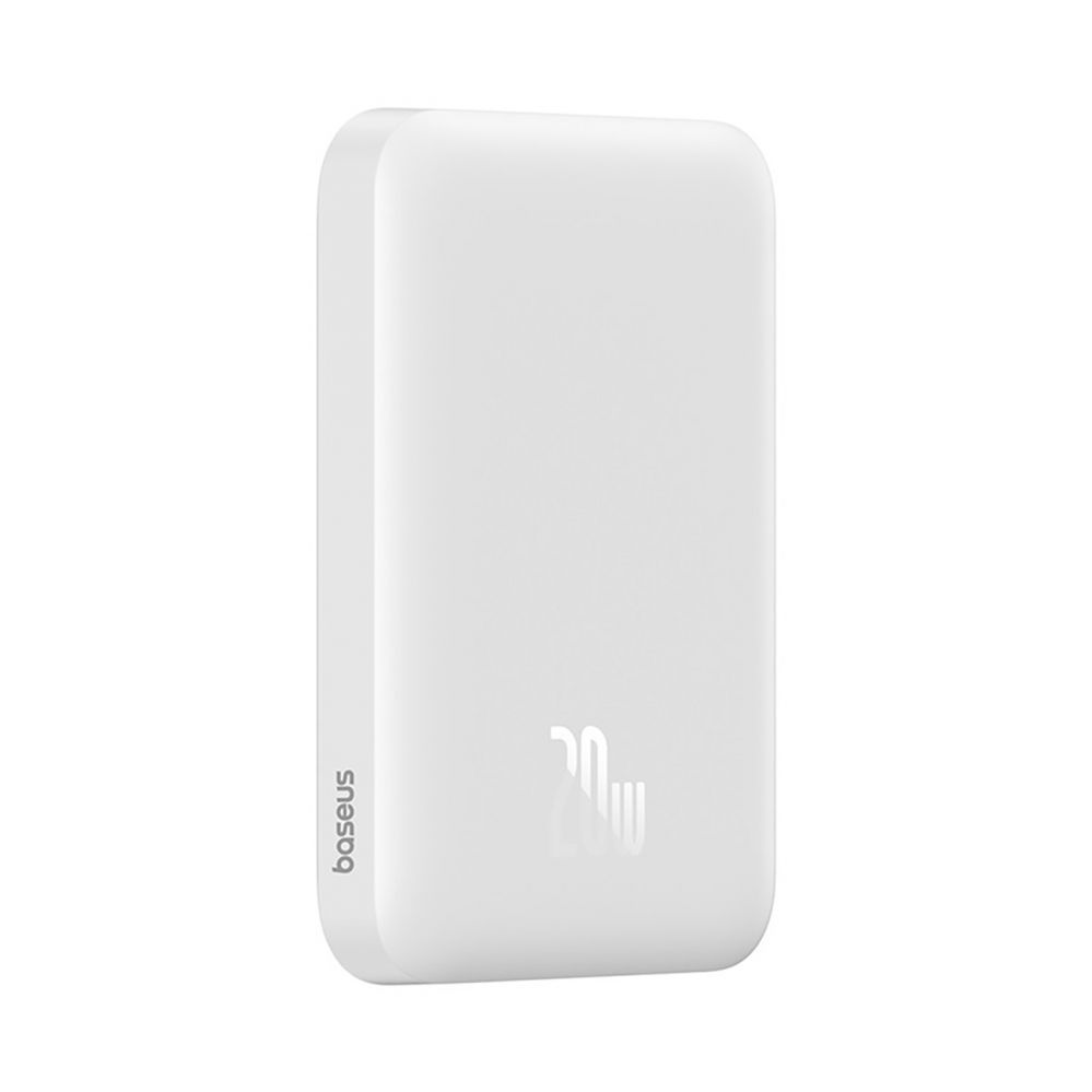 Väline aku Baseus Baseus Magnetic Mini Air PPCXM06A 6000mAh 20W Power Bank with Simple Series USB-C Cable - White