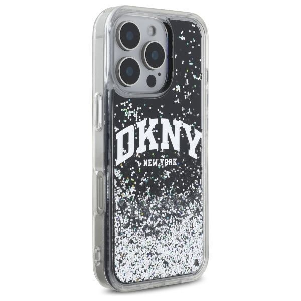 Muu telefoni lisavarustus DKNY DKNY DKHCP16XLBNAEK iPhone 16 Pro Max 6.9" black/black hardcase Liquid Glitter Arch Logo