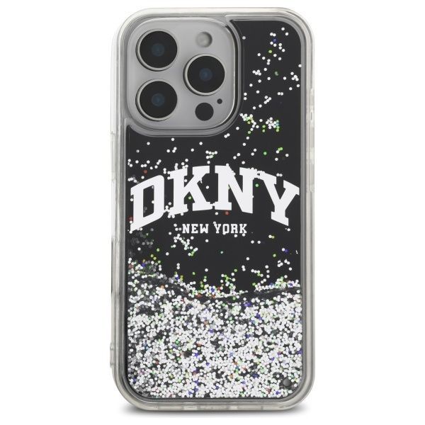 Muu telefoni lisavarustus DKNY DKNY DKHCP16XLBNAEK iPhone 16 Pro Max 6.9" black/black hardcase Liquid Glitter Arch Logo