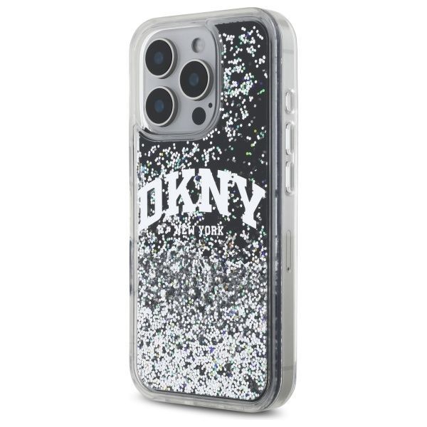Muu telefoni lisavarustus DKNY DKNY DKHCP16XLBNAEK iPhone 16 Pro Max 6.9" black/black hardcase Liquid Glitter Arch Logo