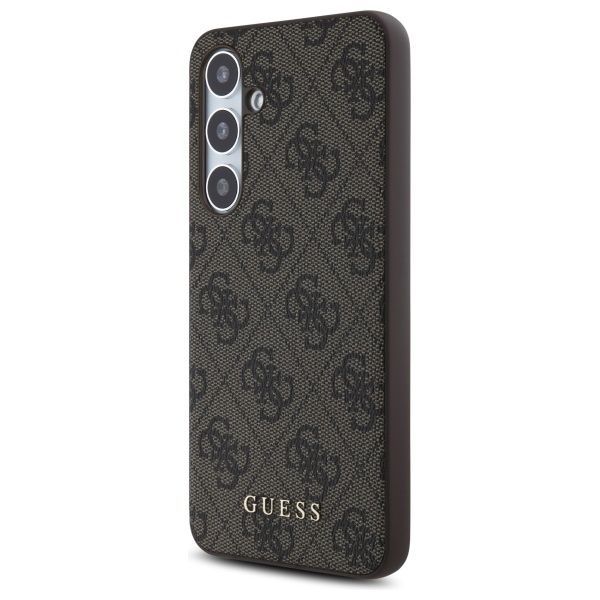 Muu telefoni lisavarustus Guess Guess GUHCS24FEG4GFBR S24 FE S721 brown/brown hardcase 4G Metal Gold Logo