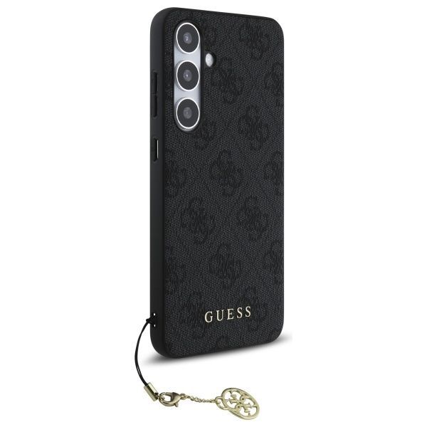 Cits mobilo telefonu aksesuārs Guess Guess GUHCS24FEGF4GGR S24 FE S721 gray/gray hardcase 4G Charms Collection