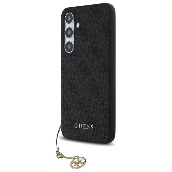 Cits mobilo telefonu aksesuārs Guess Guess GUHCS24FEGF4GGR S24 FE S721 gray/gray hardcase 4G Charms Collection