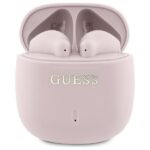 Kitas telefono priedas Guess  Guess Bluetooth headphones GUTWSJ14ESGP TWS + docking station pink/pink Printed Classic Logo 