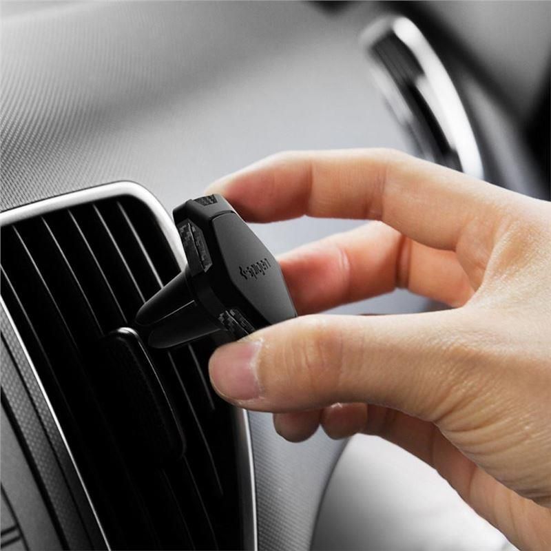 Back panel cover Spigen Spigen QS11 Magnetic Car Air Vent Phone Holder - Black