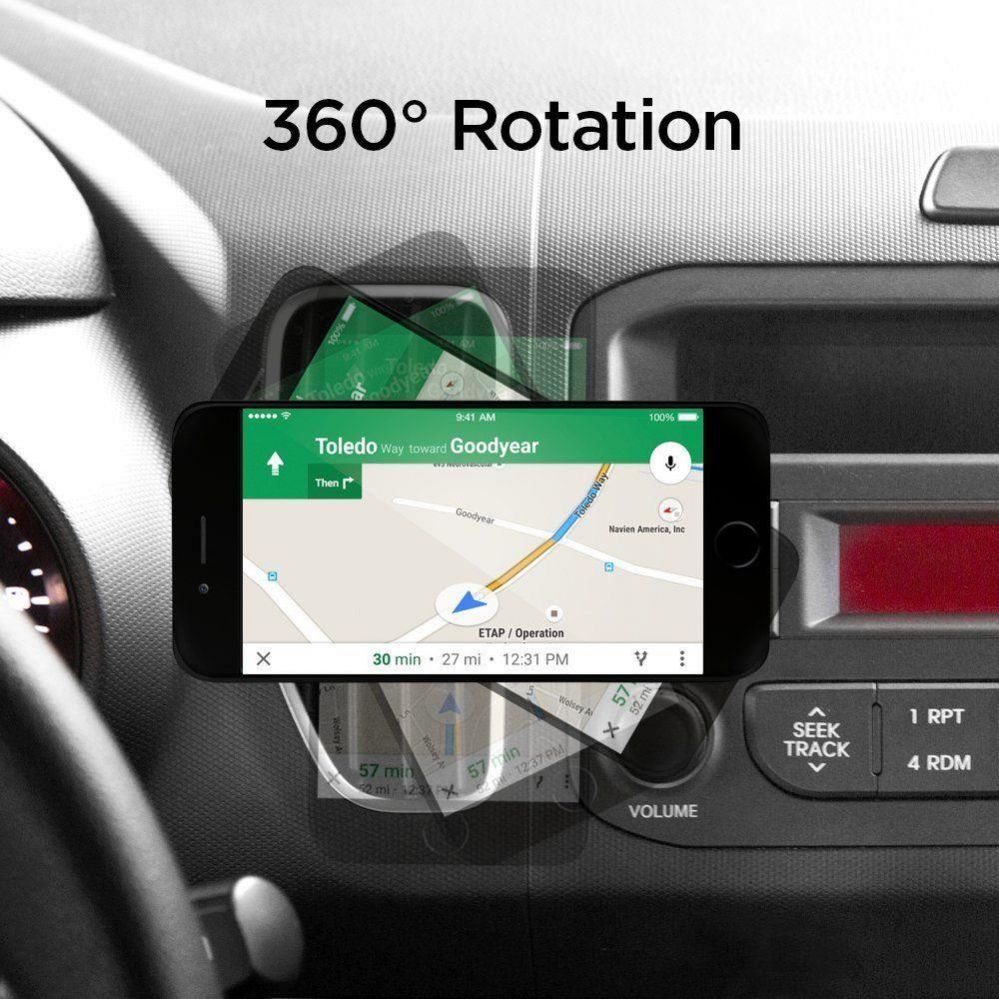 Back panel cover Spigen Spigen QS11 Magnetic Car Air Vent Phone Holder - Black