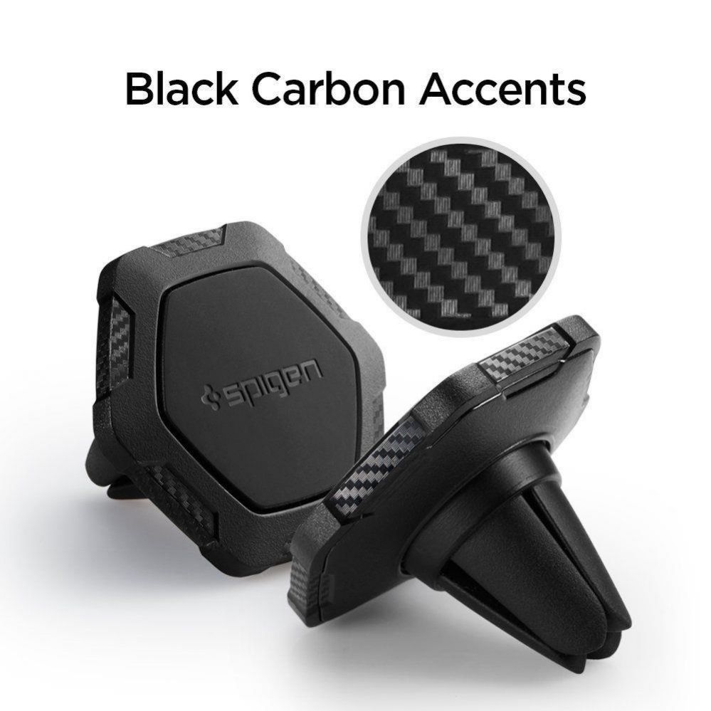 Back panel cover Spigen Spigen QS11 Magnetic Car Air Vent Phone Holder - Black