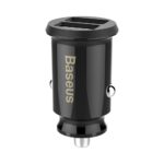Adapteris Baseus  Baseus Grain Car Charger CCALL-ML01 mini charger 2x USB-A 3.1A - black