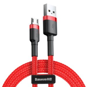 Kabelis Baseus  Baseus Cafule Cable CAMKLF-C09 USB-A / micro USB 1.5A 2 m - red