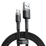 Kabelis Baseus  Baseus Cafule USB-A / USB-C QC 3.0 3A cable 1 m - black-gray 