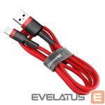 Kabelis Baseus  Baseus Cafule USB-A / Lightning 2.4A QC 3.0 cable 0.5 m - red