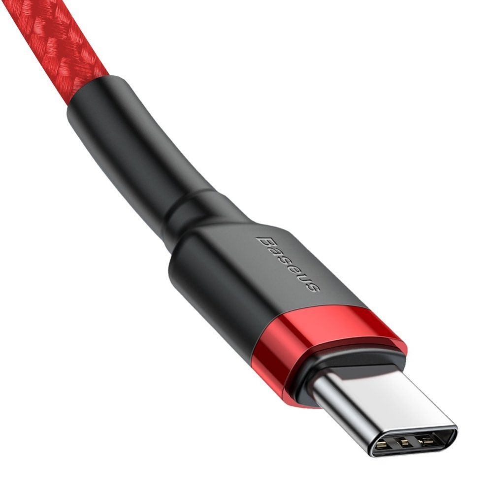 Cable Baseus Baseus CATKLF-G09 USB-C - USB-C PD QC cable 60W 3A 480Mb/s 1m - red