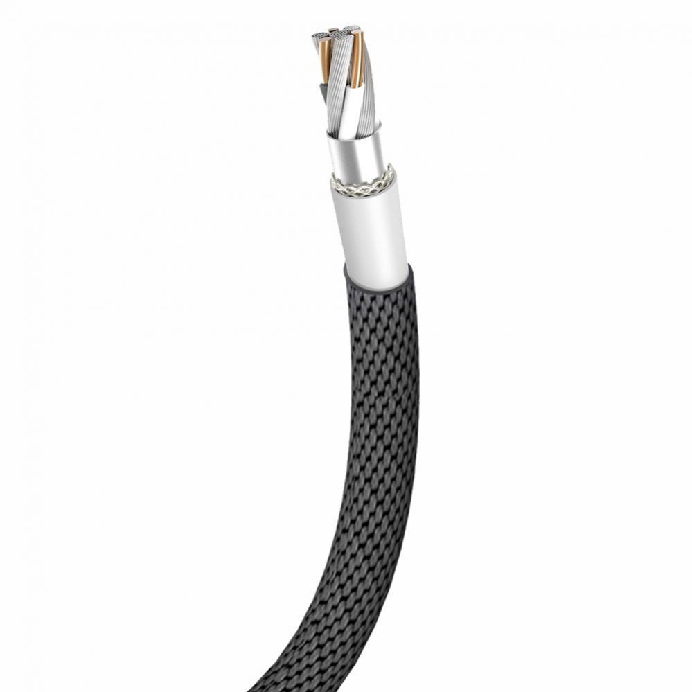 Kabelis Baseus Baseus Yiven fabric braided cable USB / Lightning 1.8M black (CALYW-A01)