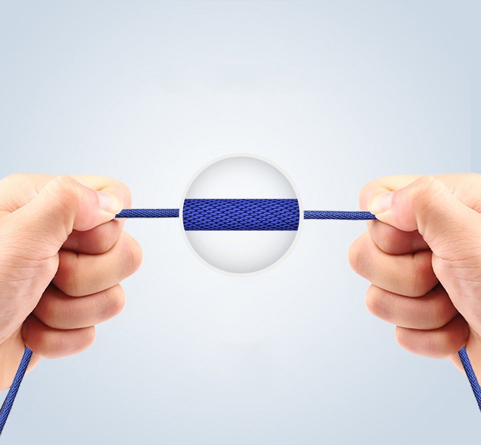 Kabelis Baseus Baseus Yiven fabric braided cable USB / Lightning 1.8M black (CALYW-A01)