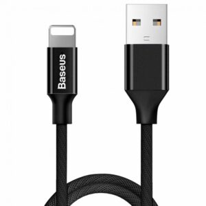 Kabelis Baseus  Baseus Yiven fabric braided cable USB / Lightning 1.2M black (CALYW-01)