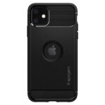 Back panel cover Spigen  Spigen Rugged Armor iPhone 11 Case - Matte Black 