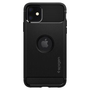 Back panel cover Spigen  Spigen Rugged Armor iPhone 11 Case - Matte Black 