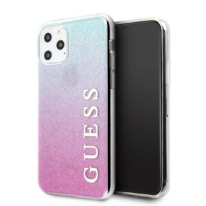 Aizmugurējais vāciņš Guess  Guess GUHCN65PCUGLPBL iPhone 11 Pro Max rose blue/pink blue hard case Glitter Gradient